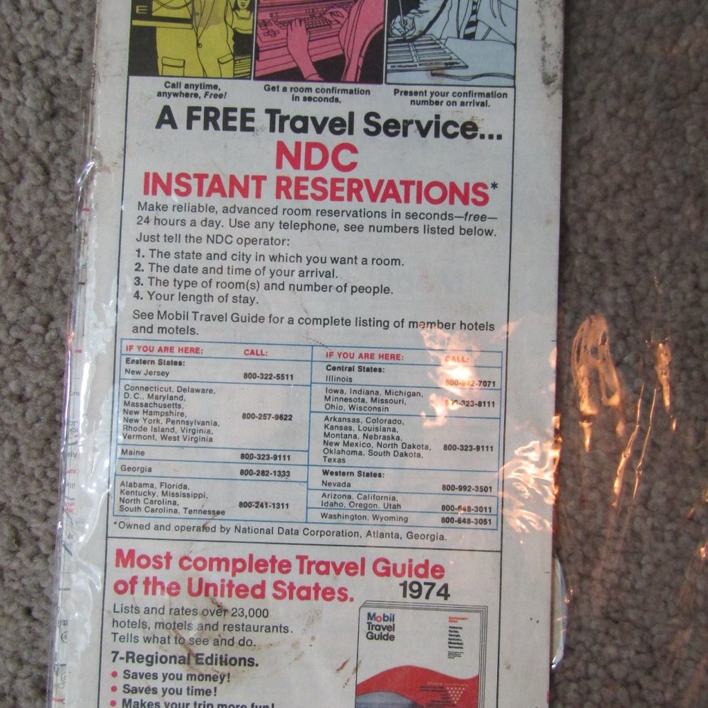 1974 Mobil Travel Map Of Iowa - Picture 2 of 2